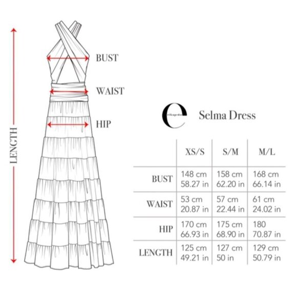 NEW Erika Pena Selma Sleeveless V neck Convertible Maxi Dress Size M/L - Picture 4 of 16